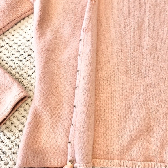 Light Pink 62% Wool Cardigan - Picture 2 of 4